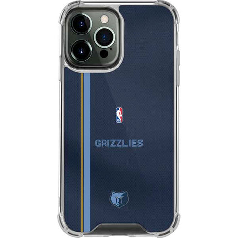 NBA Memphis Grizzlies Jersey iPhone 14 Pro Max Clear Case