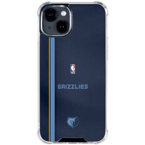 NBA Memphis Grizzlies Jersey iPhone 15 Plus Clear Case