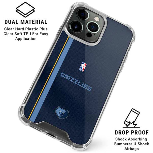 NBA Memphis Grizzlies Jersey iPhone 15 Pro Clear Case