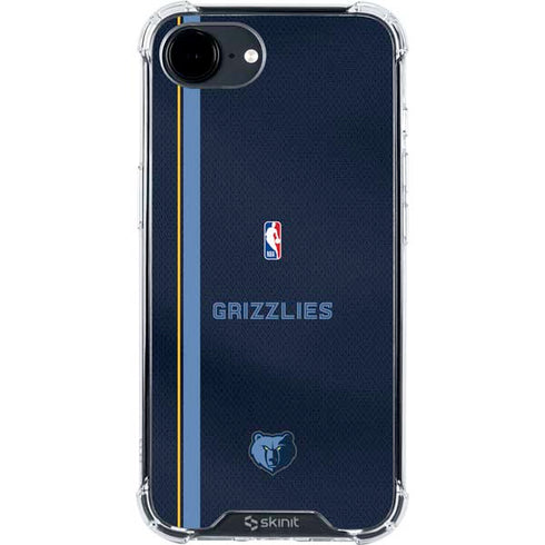 NBA Memphis Grizzlies Jersey iPhone 16e Clear Case