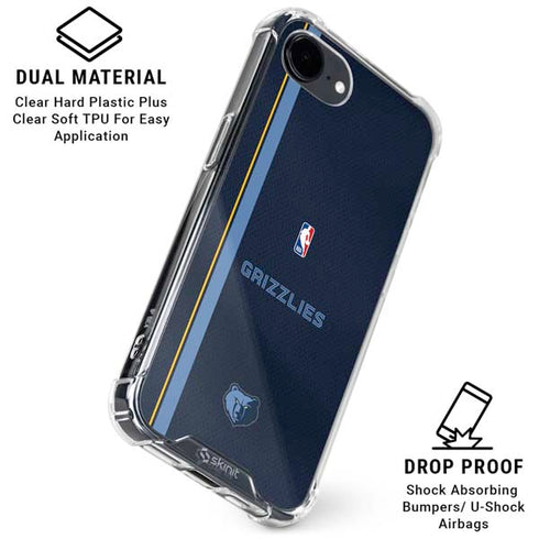 NBA Memphis Grizzlies Jersey iPhone 16e Clear Case