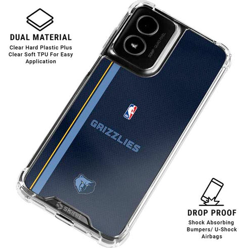 NBA Memphis Grizzlies Jersey Moto G Power 5G (2024) Clear Case