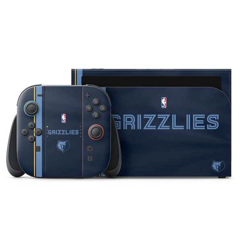 NBA Memphis Grizzlies Jersey Nintendo Switch 2 (2025) with Joy-Con Skin