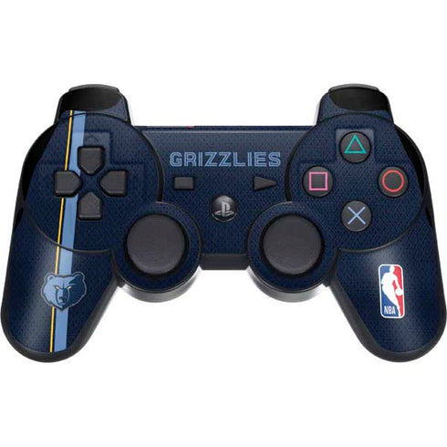 NBA Memphis Grizzlies Jersey PS3 Dual Shock wireless controller Skin