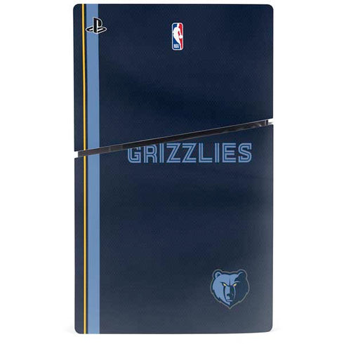 NBA Memphis Grizzlies Jersey PS5 Slim Digital Edition Console Skin