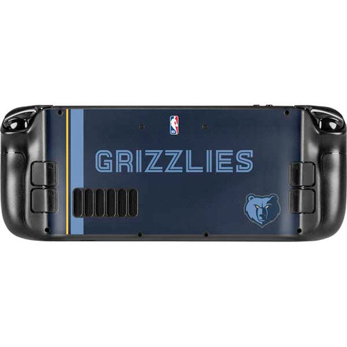 NBA Memphis Grizzlies Jersey Steam Deck Handheld Gaming Computer OLED Skin