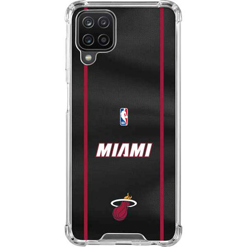 NBA Miami Heat Jersey Galaxy A12 Clear Case