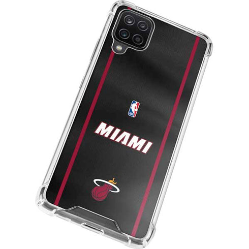 NBA Miami Heat Jersey Galaxy A12 Clear Case