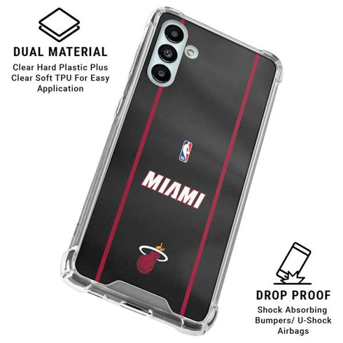 NBA Miami Heat Jersey Galaxy A13 5G Clear Case