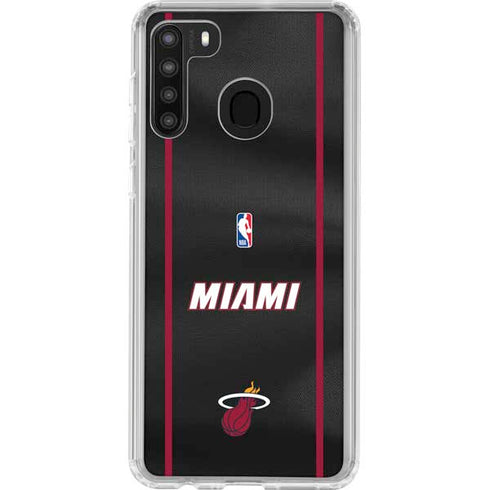 NBA Miami Heat Jersey Galaxy A21 Clear Case