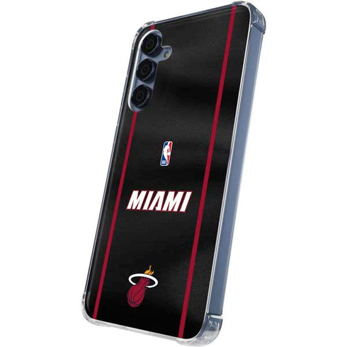 NBA Miami Heat Jersey Galaxy A35 5G Clear Case