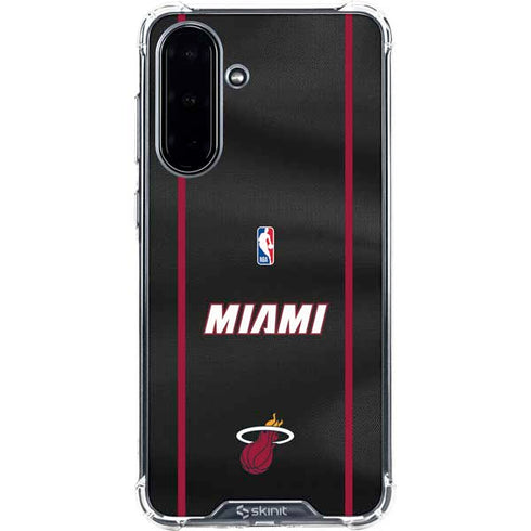 NBA Miami Heat Jersey Galaxy A36 5G Clear Case