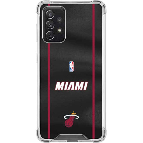 NBA Miami Heat Jersey Galaxy A72 5G Clear Case