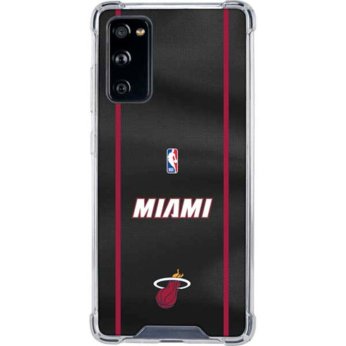 NBA Miami Heat Jersey Galaxy S20 FE Clear Case