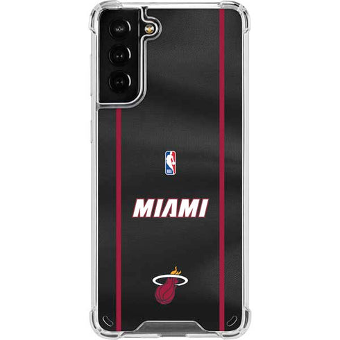 NBA Miami Heat Jersey Galaxy S21 Plus 5G Clear Case