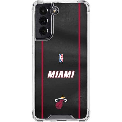 NBA Miami Heat Jersey Galaxy S22 Clear Case