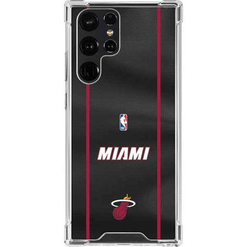 NBA Miami Heat Jersey Galaxy S22 Ultra Clear Case