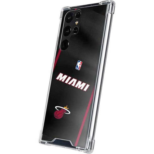 NBA Miami Heat Jersey Galaxy S22 Ultra Clear Case
