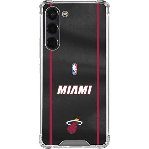 NBA Miami Heat Jersey Galaxy S24 FE Clear Case