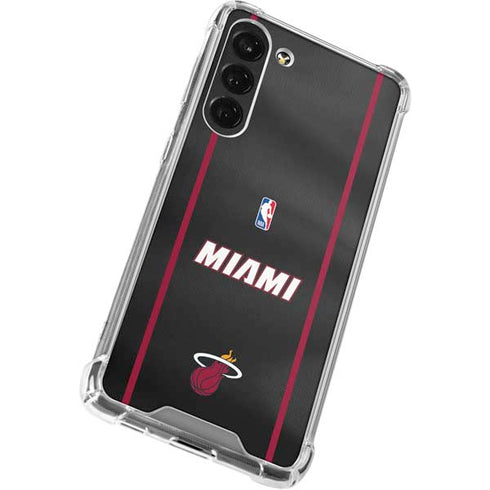 NBA Miami Heat Jersey Galaxy S24 FE Clear Case