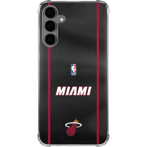 NBA Miami Heat Jersey Galaxy S24 Plus Clear Case