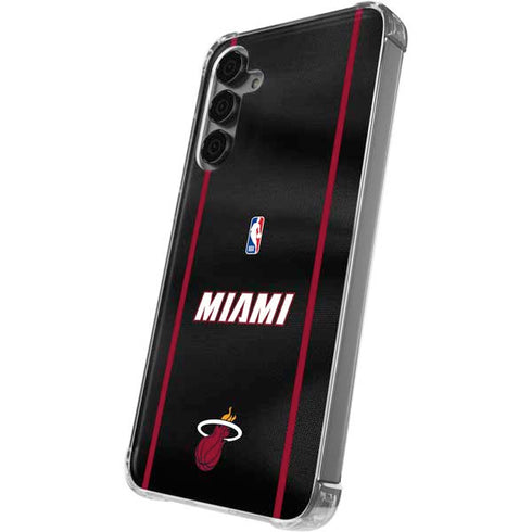 NBA Miami Heat Jersey Galaxy S24 Plus Clear Case