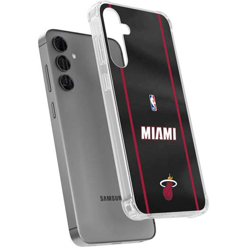 NBA Miami Heat Jersey Galaxy S24 Plus Clear Case
