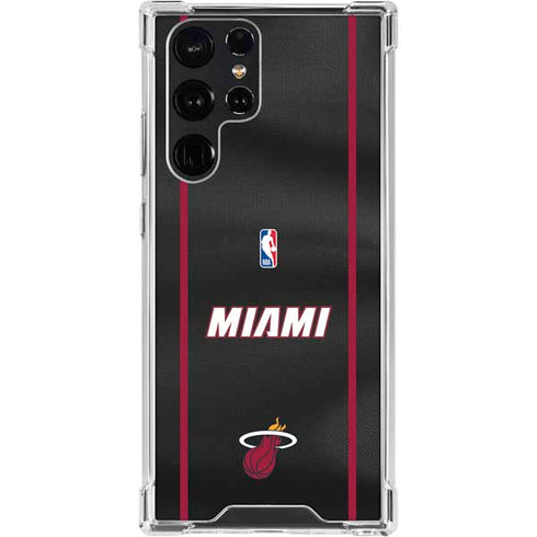NBA Miami Heat Jersey Galaxy S24 Ultra Clear Case