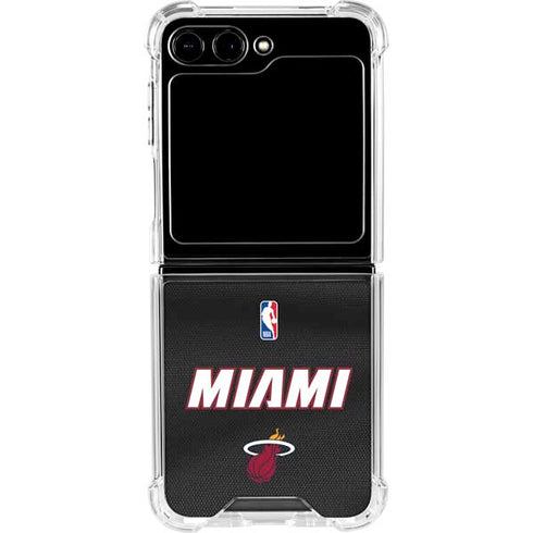 NBA Miami Heat Jersey Galaxy Z Flip5 5G Clear Case