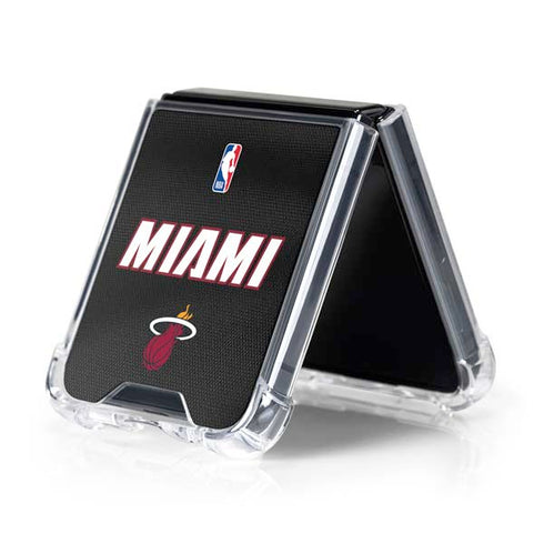 NBA Miami Heat Jersey Galaxy Z Flip5 5G Clear Case