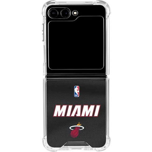 NBA Miami Heat Jersey Galaxy Z Flip6 Clear Case