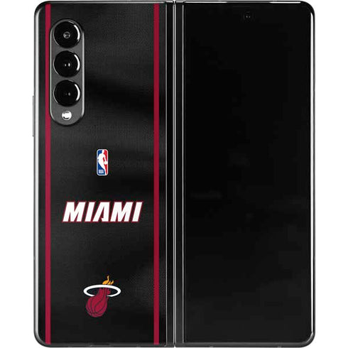 NBA Miami Heat Jersey Galaxy Z Fold3 5G Skin