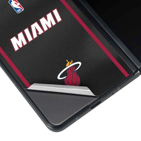 NBA Miami Heat Jersey Galaxy Z Fold3 5G Skin