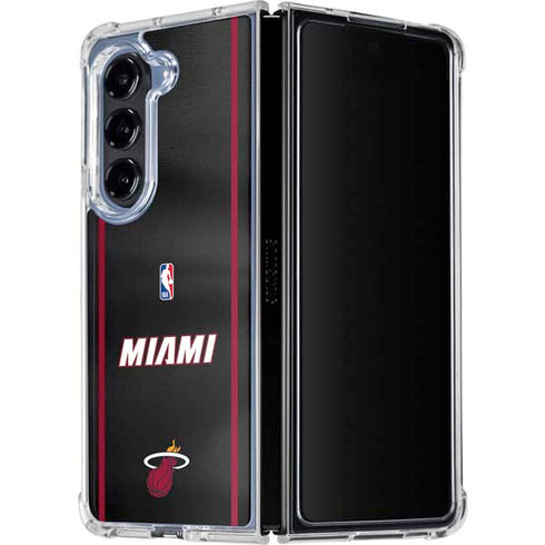 NBA Miami Heat Jersey Galaxy Z Fold5 5G Clear Case