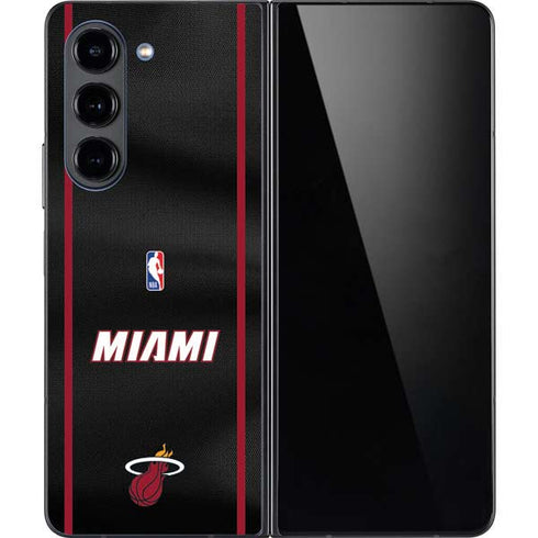 NBA Miami Heat Jersey Galaxy Z Fold5 5G Skin
