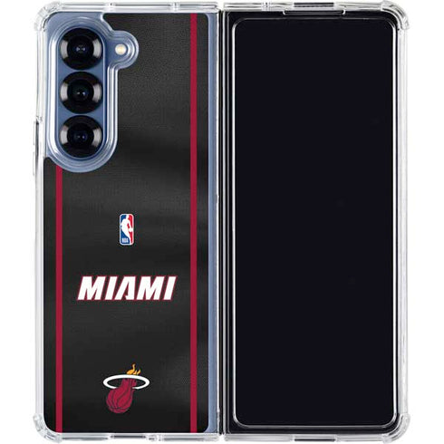 NBA Miami Heat Jersey Galaxy Z Fold6 Clear Case