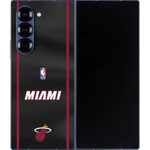 NBA Miami Heat Jersey Galaxy Z Fold6 Skin