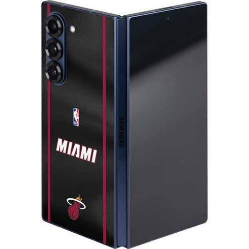 NBA Miami Heat Jersey Galaxy Z Fold6 Skin
