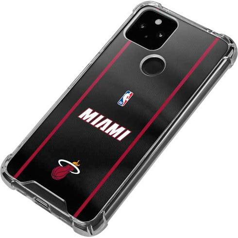 NBA Miami Heat Jersey Google Pixel 5a 5G Clear Case