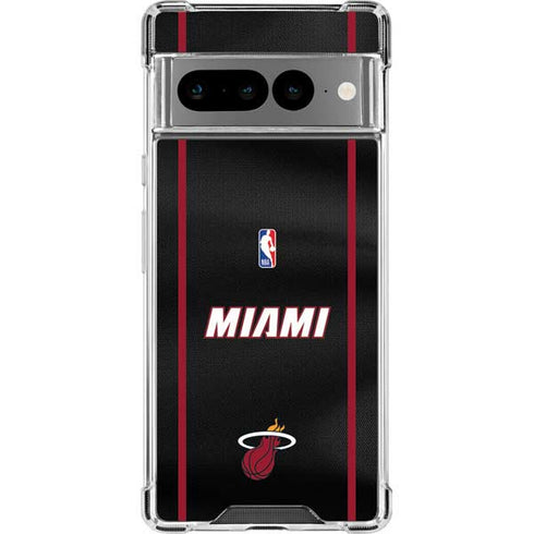 NBA Miami Heat Jersey Google Pixel 7 Pro Clear Case
