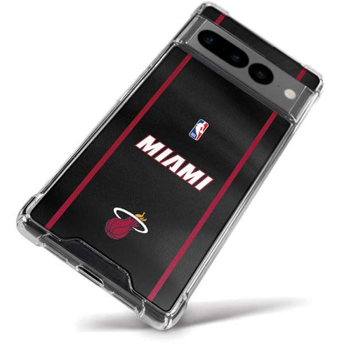 NBA Miami Heat Jersey Google Pixel 7 Pro Clear Case