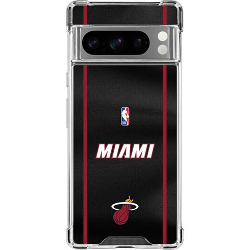 NBA Miami Heat Jersey Google Pixel 8 Pro Clear Case