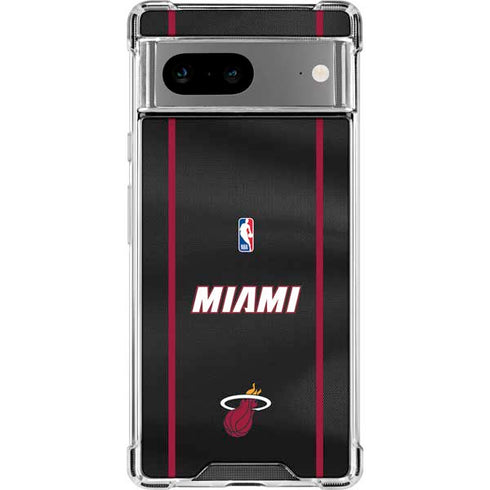 NBA Miami Heat Jersey Google Pixel 8a Clear Case