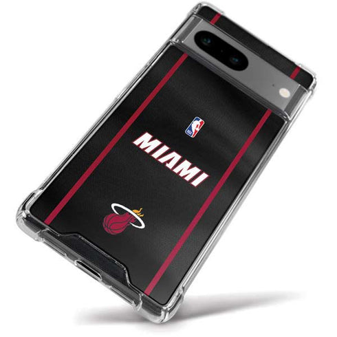 NBA Miami Heat Jersey Google Pixel 8a Clear Case