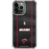 NBA Miami Heat Jersey iPhone 13 Pro Max Clear Case
