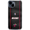 NBA Miami Heat Jersey iPhone 14 Plus Clear Case