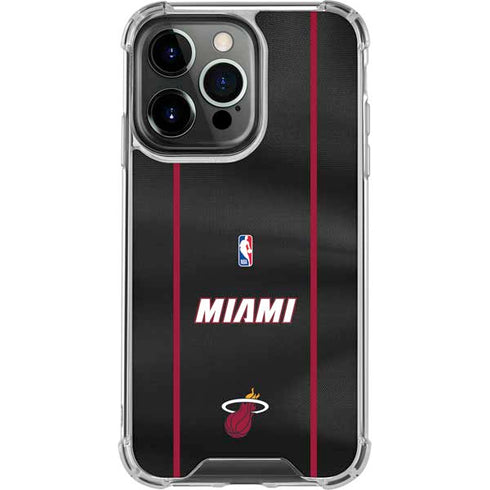 NBA Miami Heat Jersey iPhone 14 Pro Clear Case