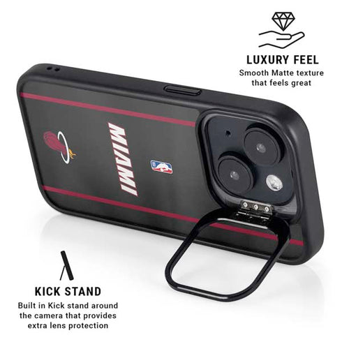 NBA Miami Heat Jersey iPhone 15 Plus Kickstand Case