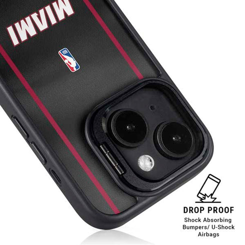 NBA Miami Heat Jersey iPhone 15 Plus Kickstand Case