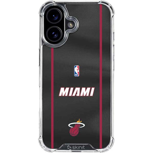 NBA Miami Heat Jersey iPhone 16 Clear Case